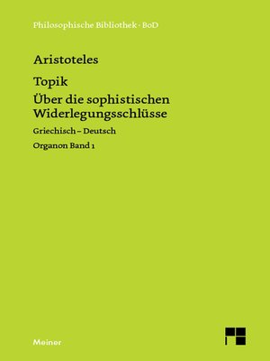 cover image of Topik, neuntes Buch oder Über die sophistischen Widerlegungsschlüsse